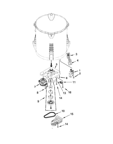 Gearcase, motor and pump parts