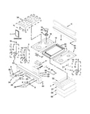 Cooktop, burner and grate parts