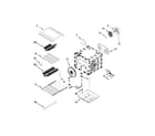 Jenn-Air JLRP536WP00 internal oven parts diagram