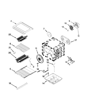 Internal oven parts