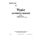 Whirlpool WFW88HEAW0 cover sheet diagram