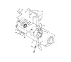 Whirlpool WFW88HEAC0 tub and basket parts diagram