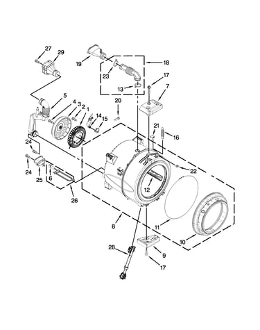 Tub and basket parts