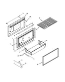 Freezer door and basket parts