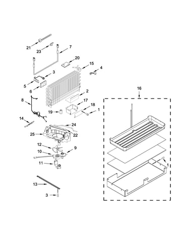 Lower unit and tube parts