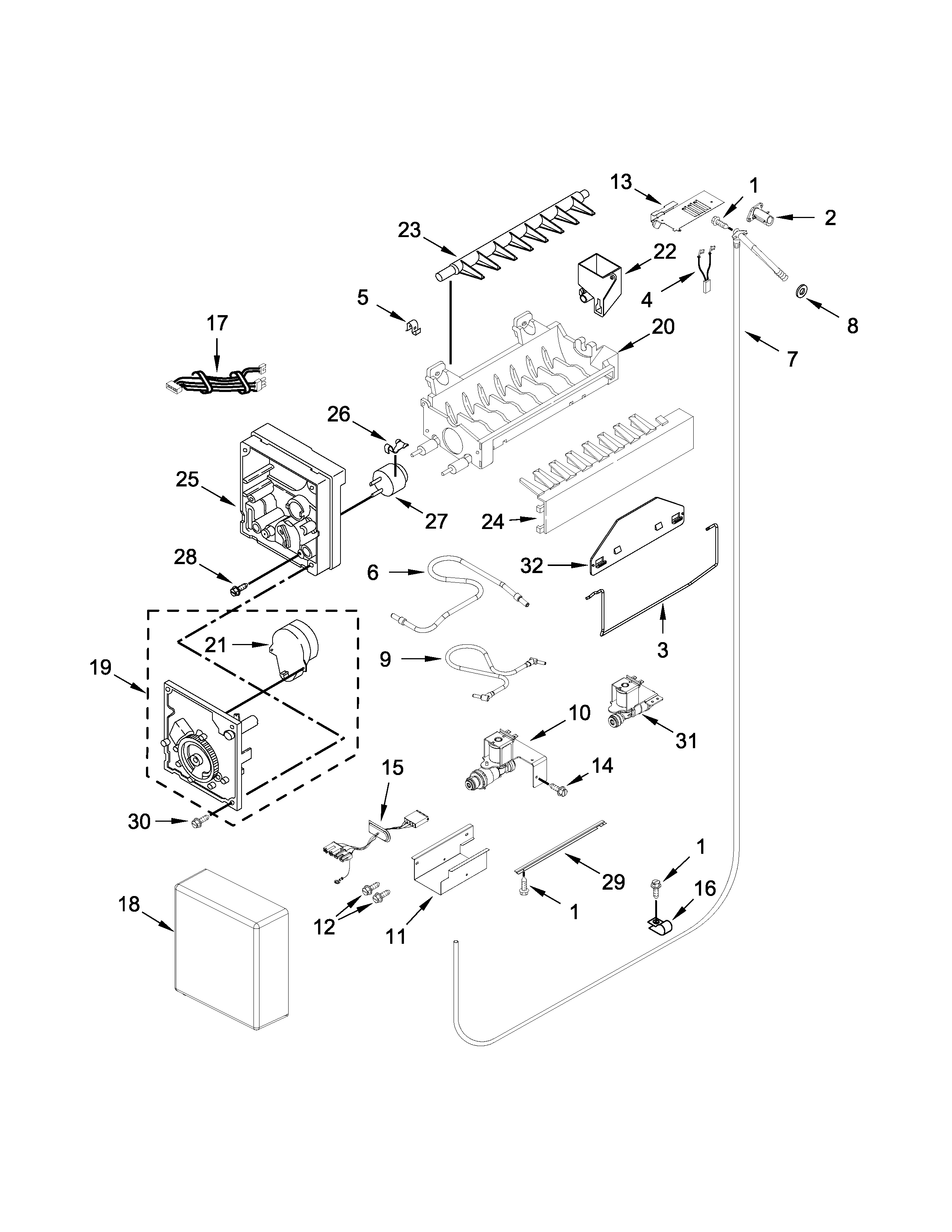 Ice maker parts