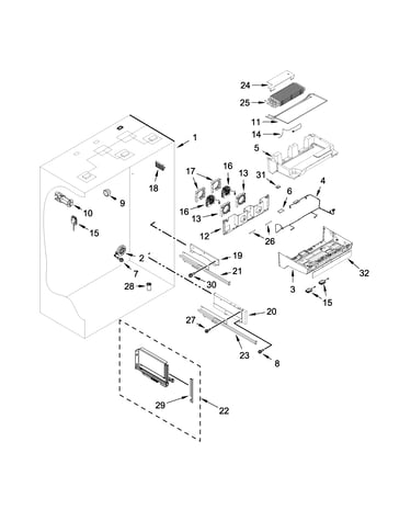 Refrigerator liner parts