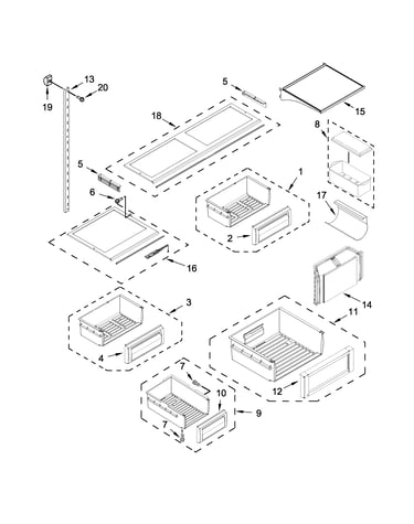 Shelf parts
