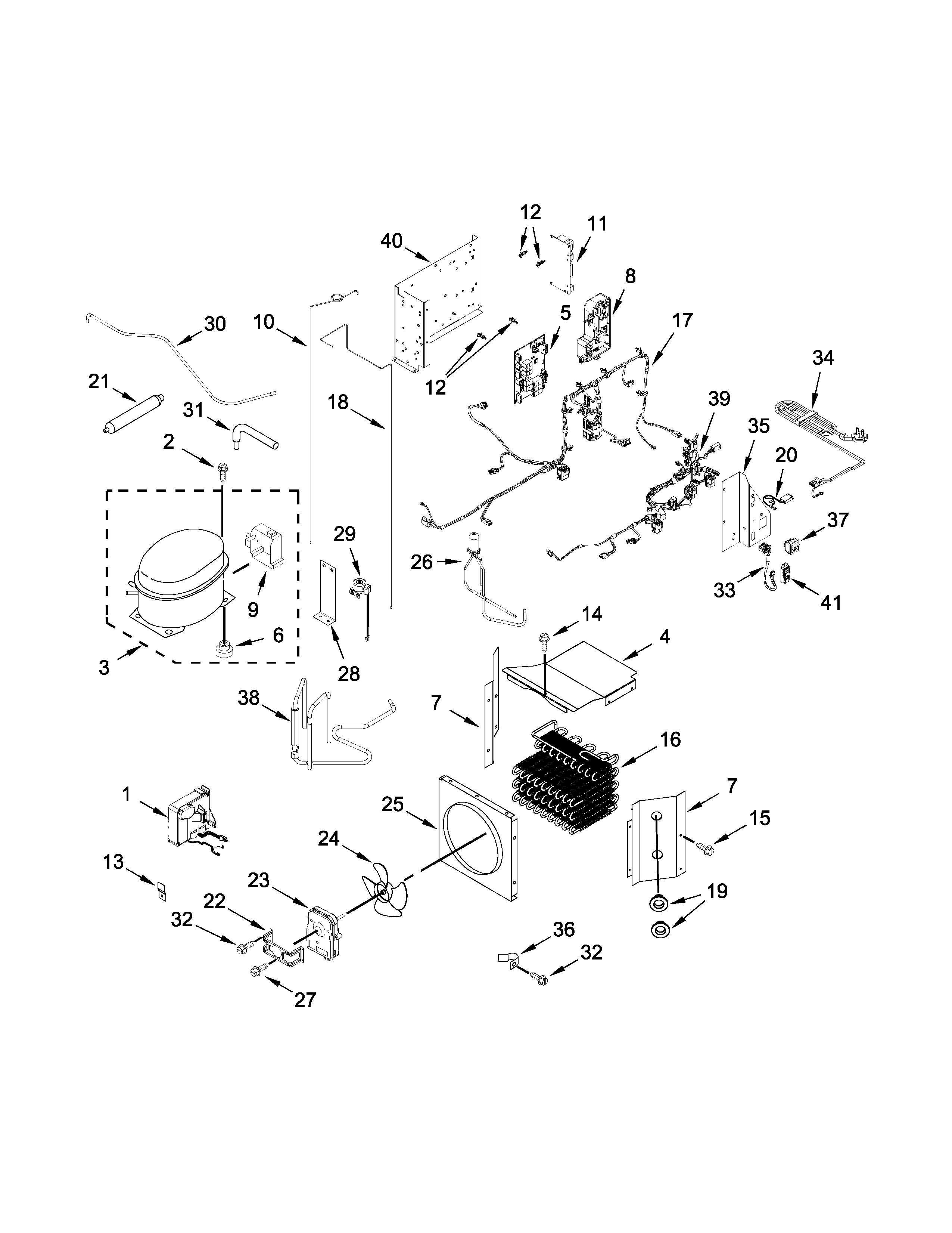 Upper unit parts