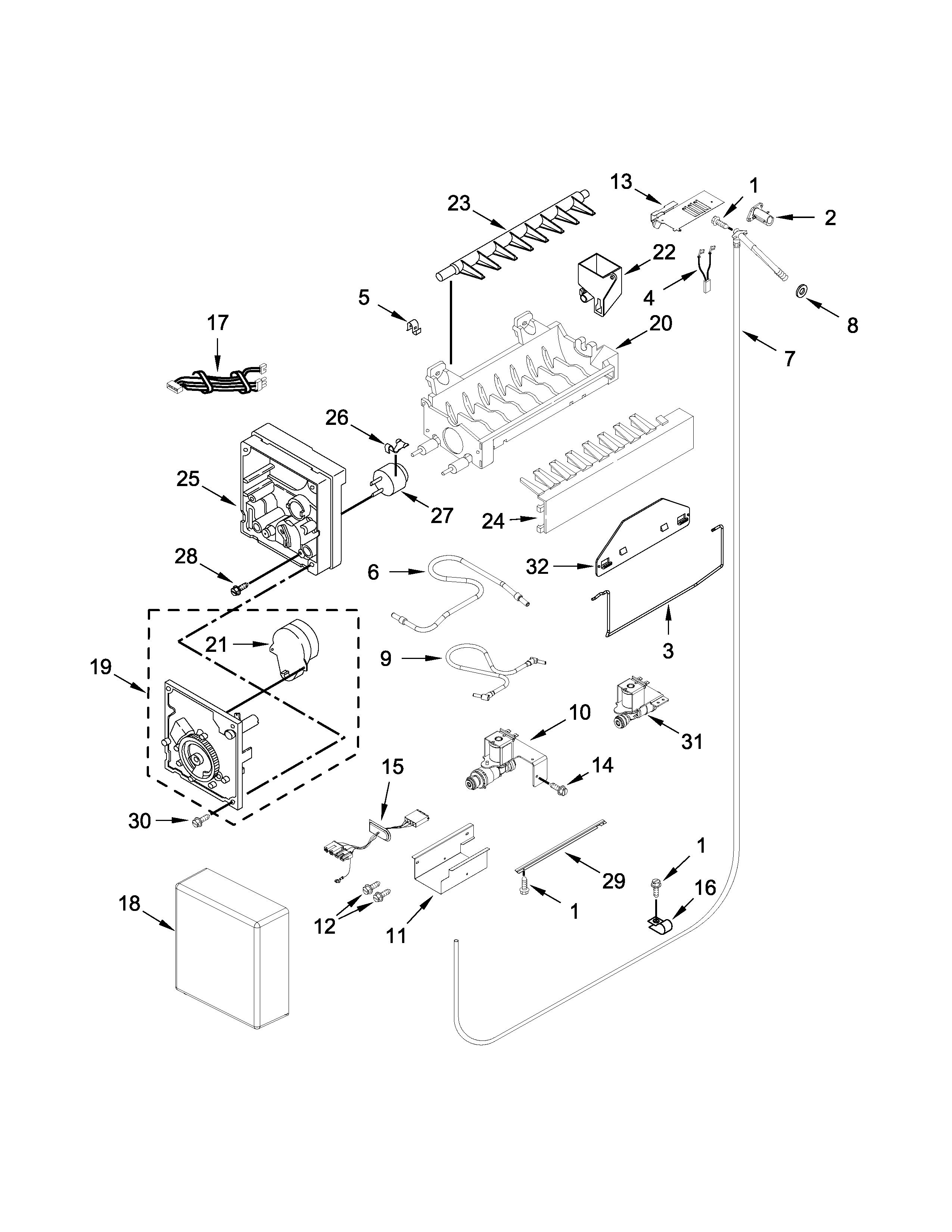 Ice maker parts