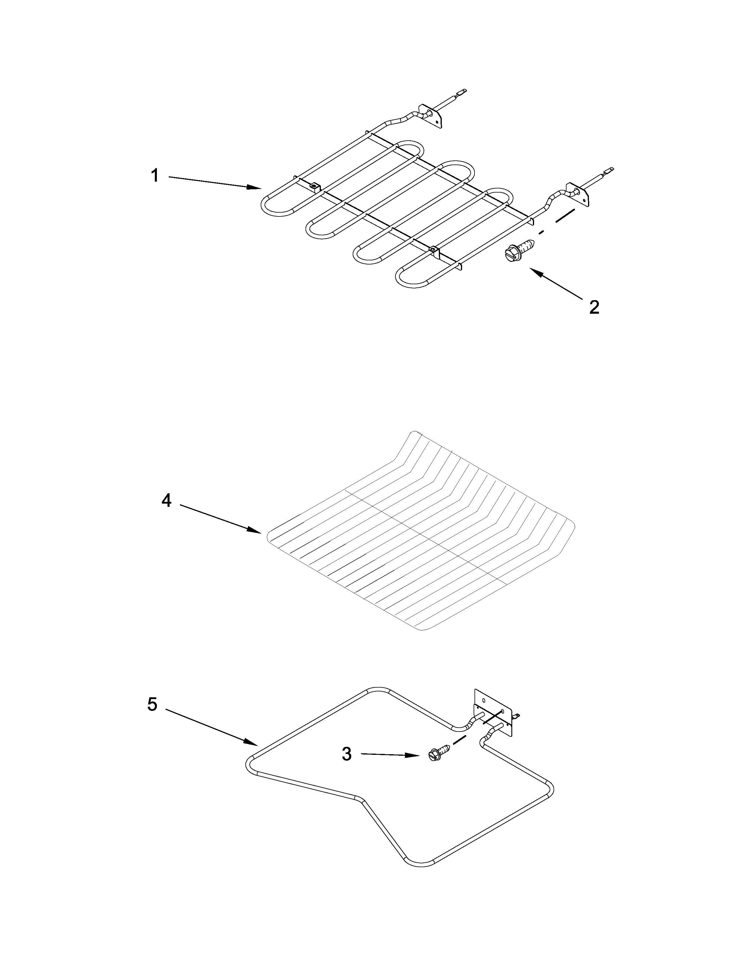 Internal oven parts