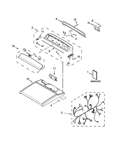 Top and console parts