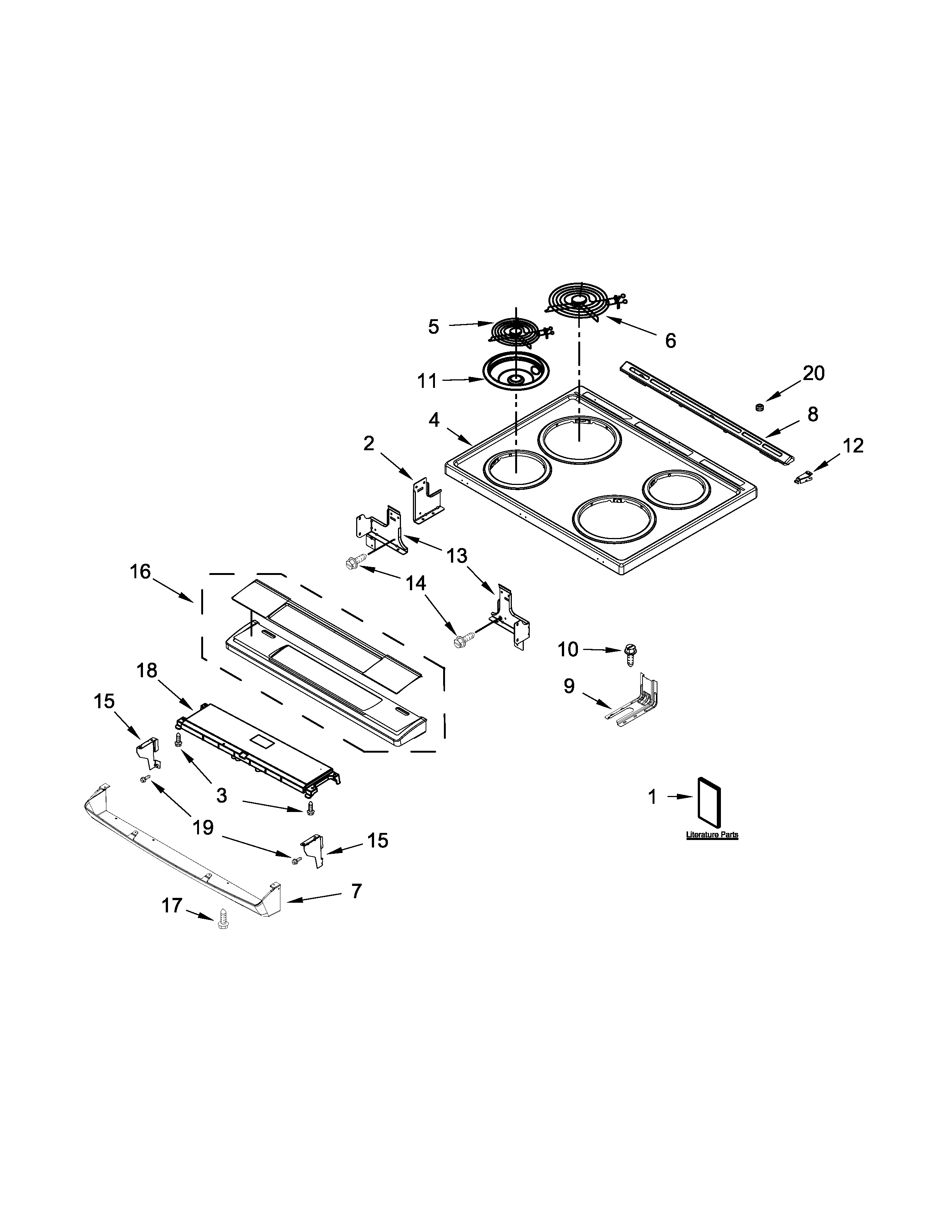 Cooktop parts