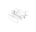 Whirlpool WEC310S0FW0 drawer parts diagram