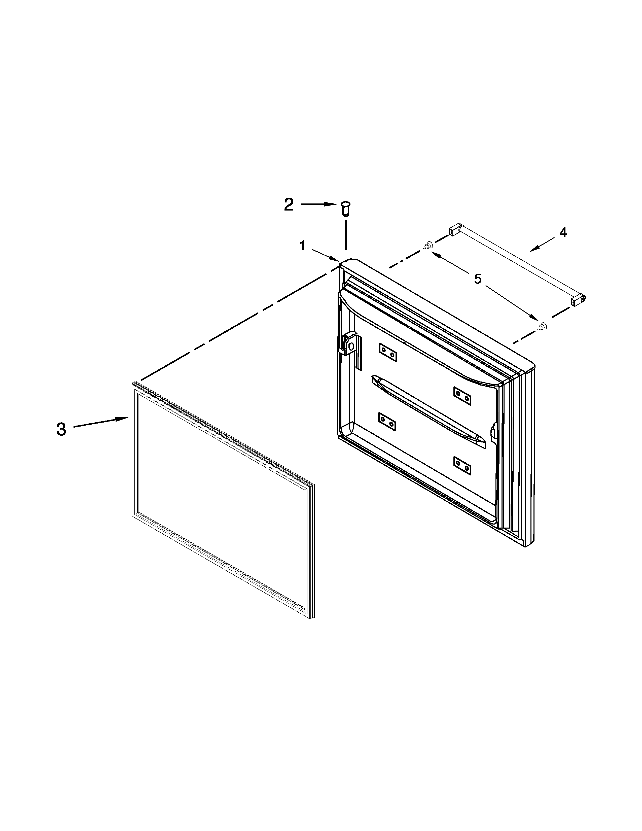 Freezer door parts