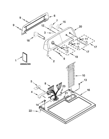 Top and console parts