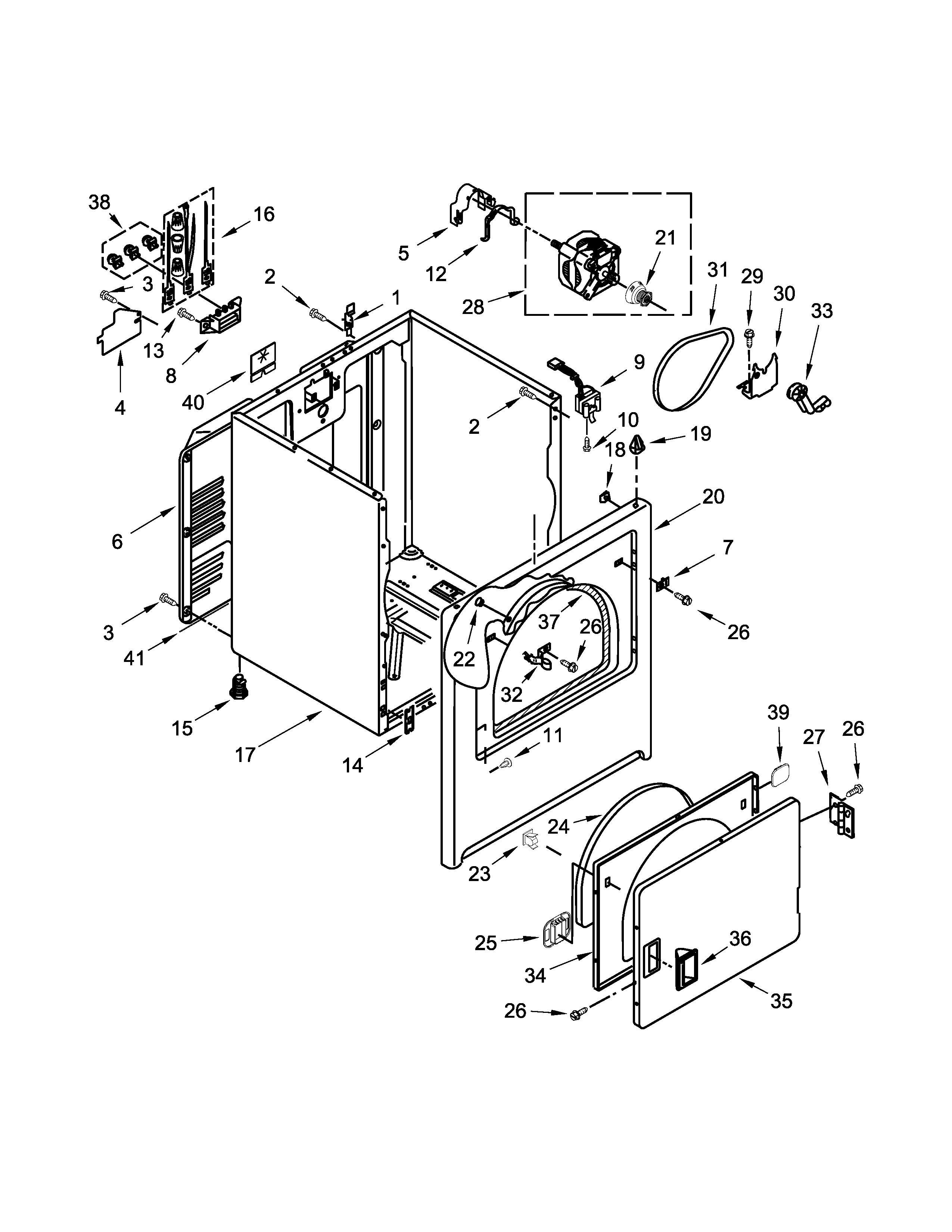Cabinet parts