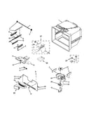 Freezer liner and icemaker parts