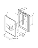 Refrigerator door parts