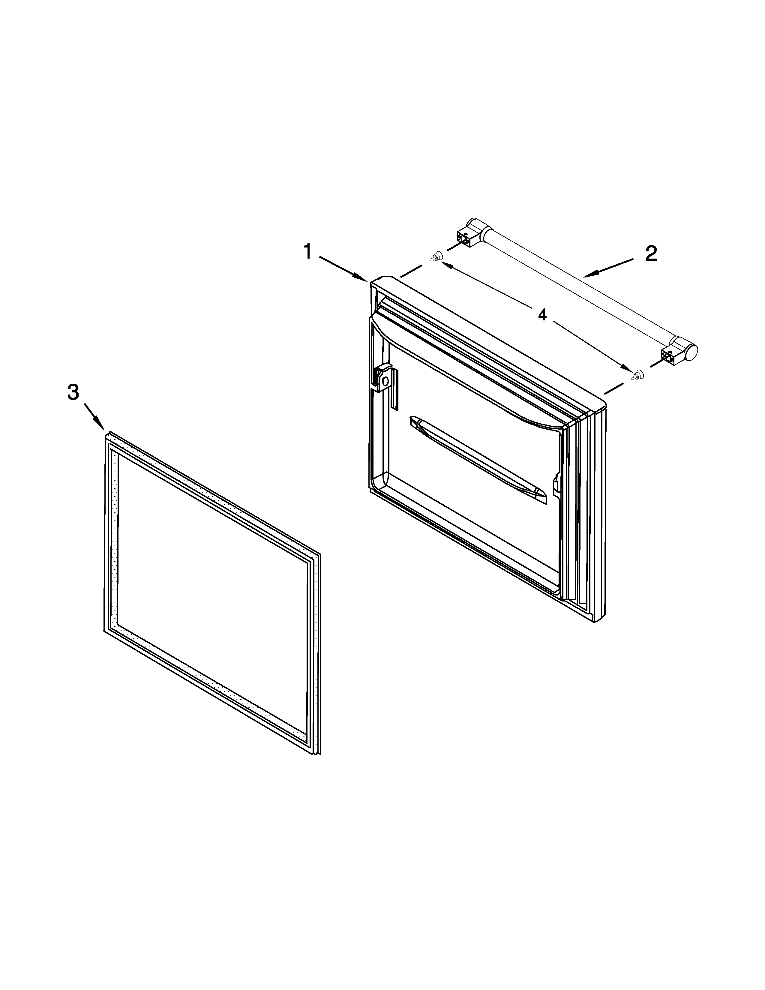 Freezer door parts