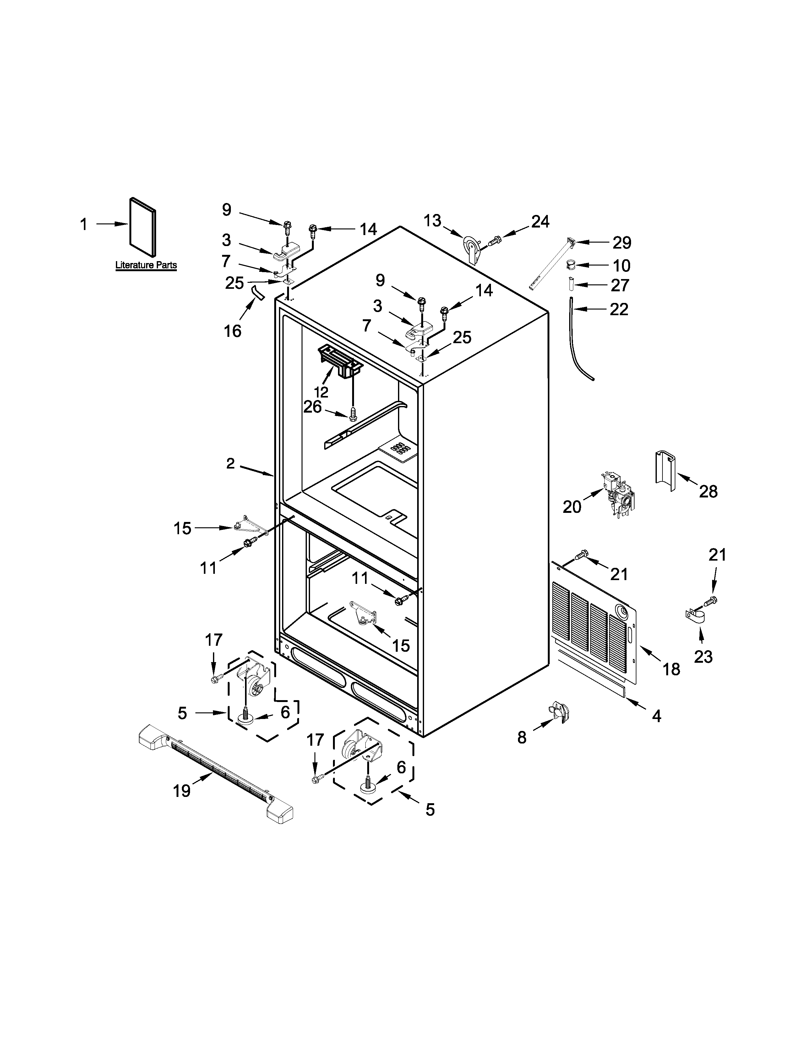 Cabinet parts