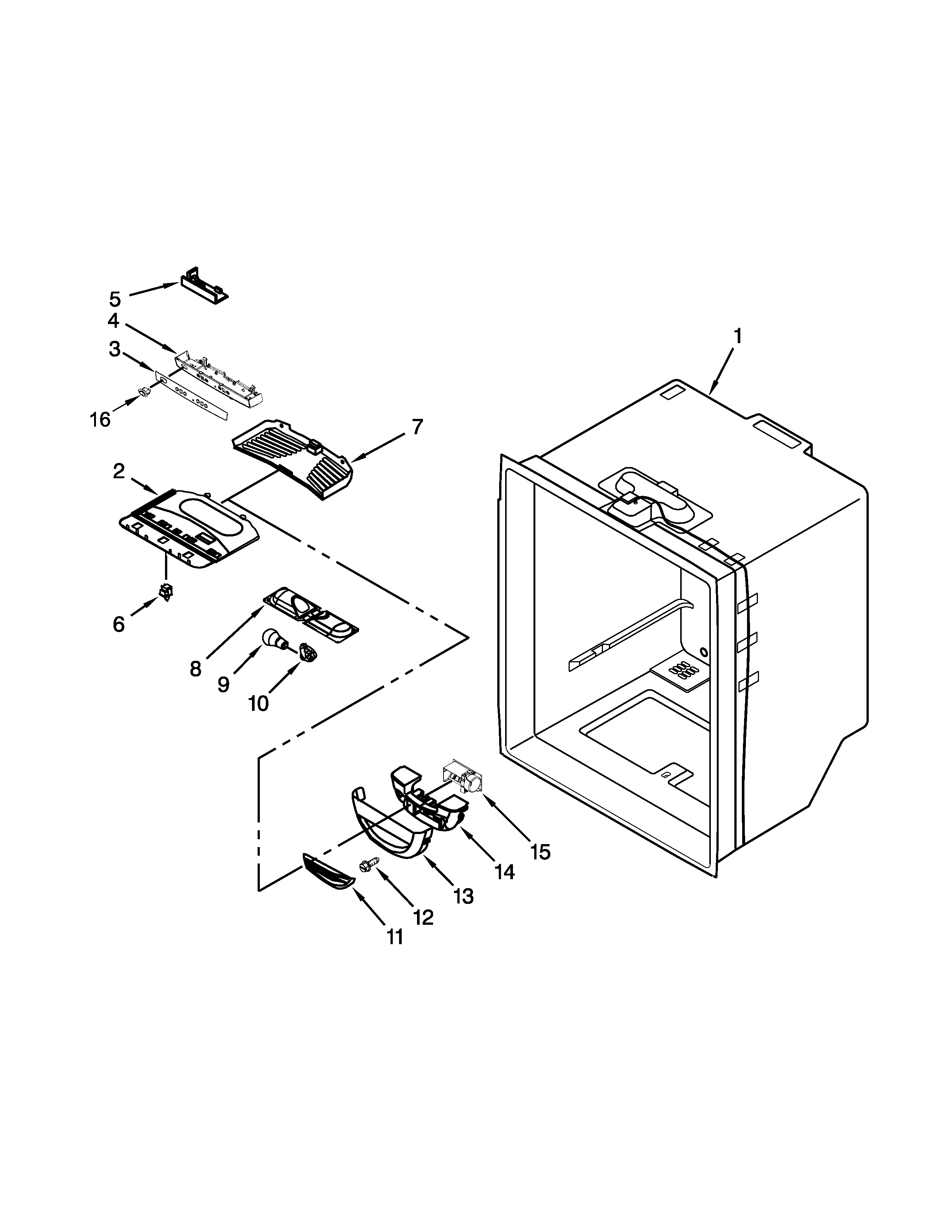 Refrigerator liner parts