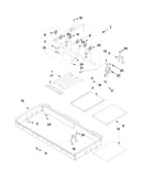 Burner box, gas valves and switches