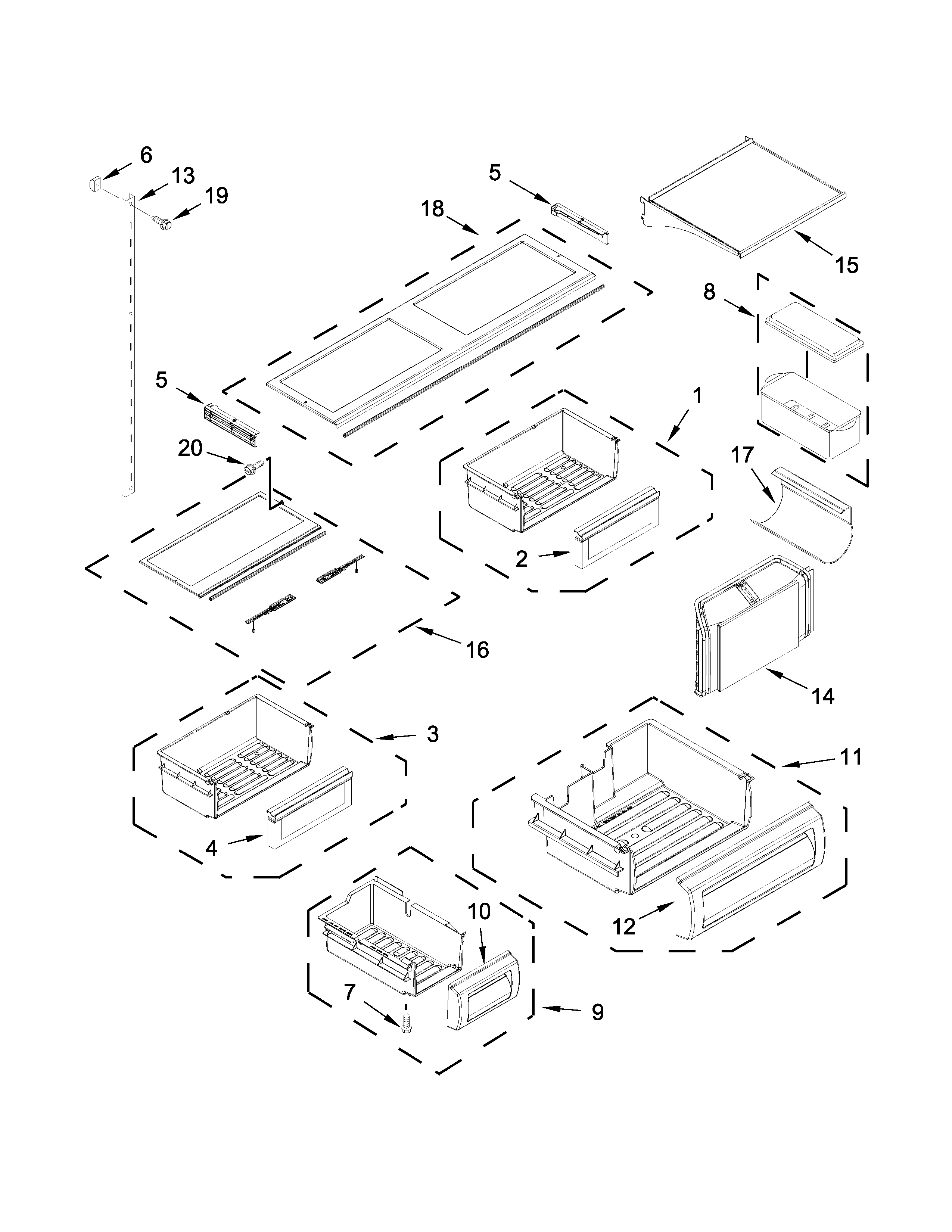 Shelf parts