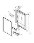 Refrigerator door parts