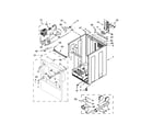 Whirlpool WED8000DW1 cabinet parts diagram
