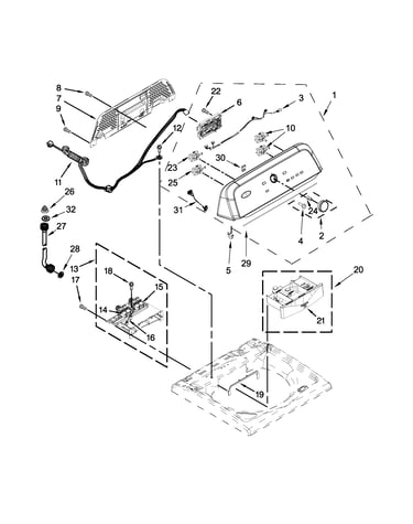 Console and dispenser parts