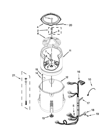 Basket and tub parts