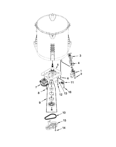 Gearcase, motor and pump parts