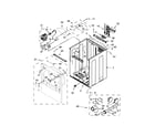 Whirlpool WED8500DC3 cabinet parts diagram