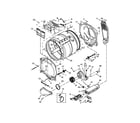 Whirlpool WED8000DW3 bulkhead parts diagram