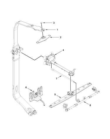 Upper wash and rinse parts