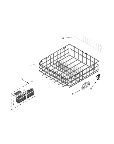 Lower rack parts