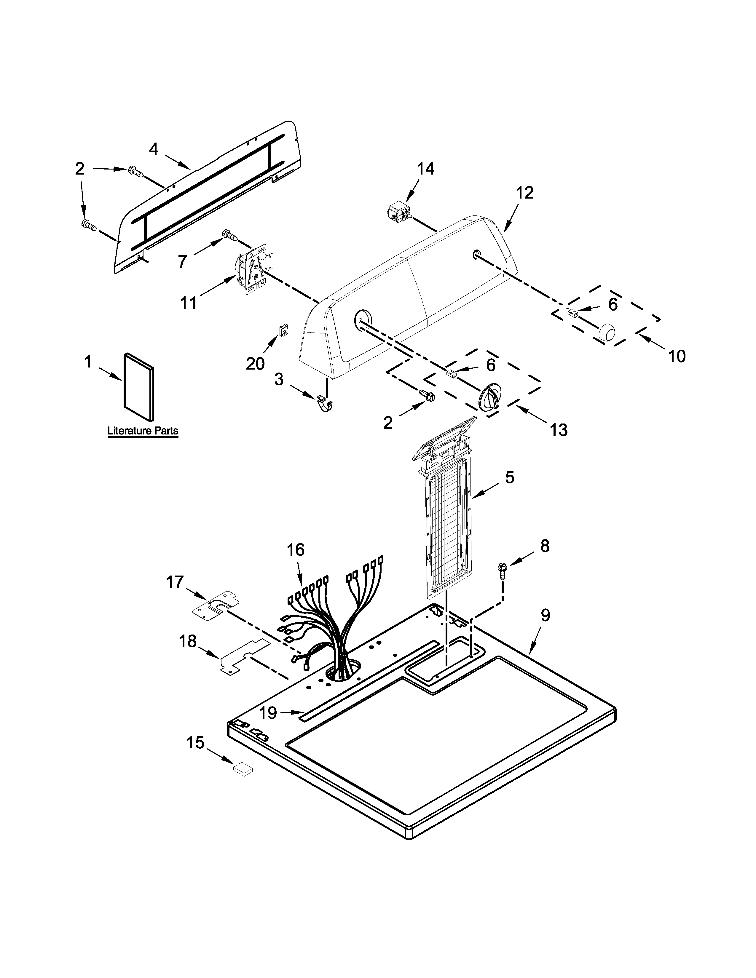 TOP AND CONSOLE PARTS