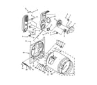 Roper RGD4516FW0 bulkhead parts diagram