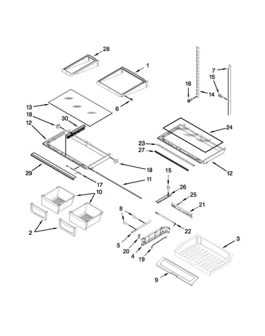 Shelf parts