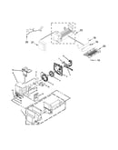 Icemaker and ice container parts