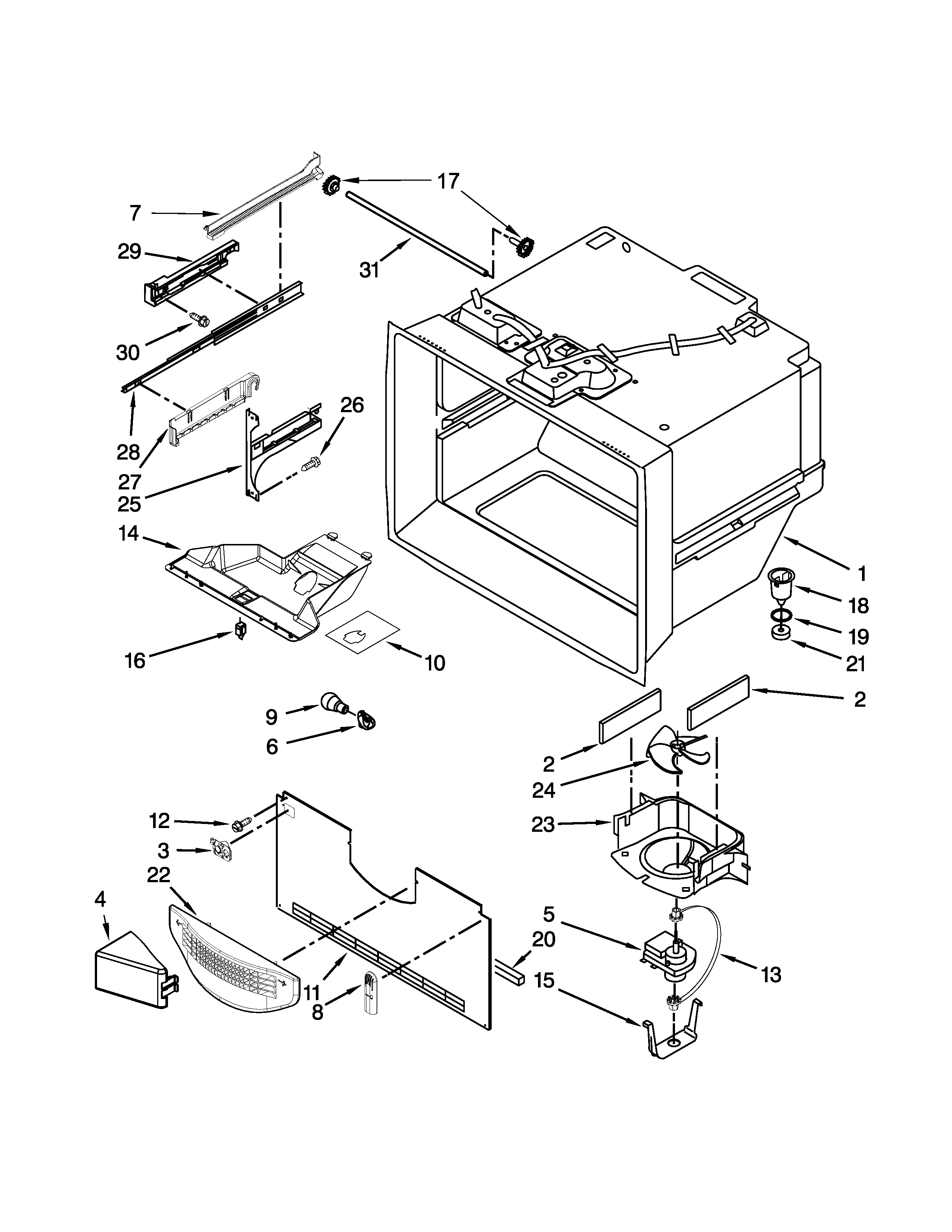 FREEZER LINER PARTS