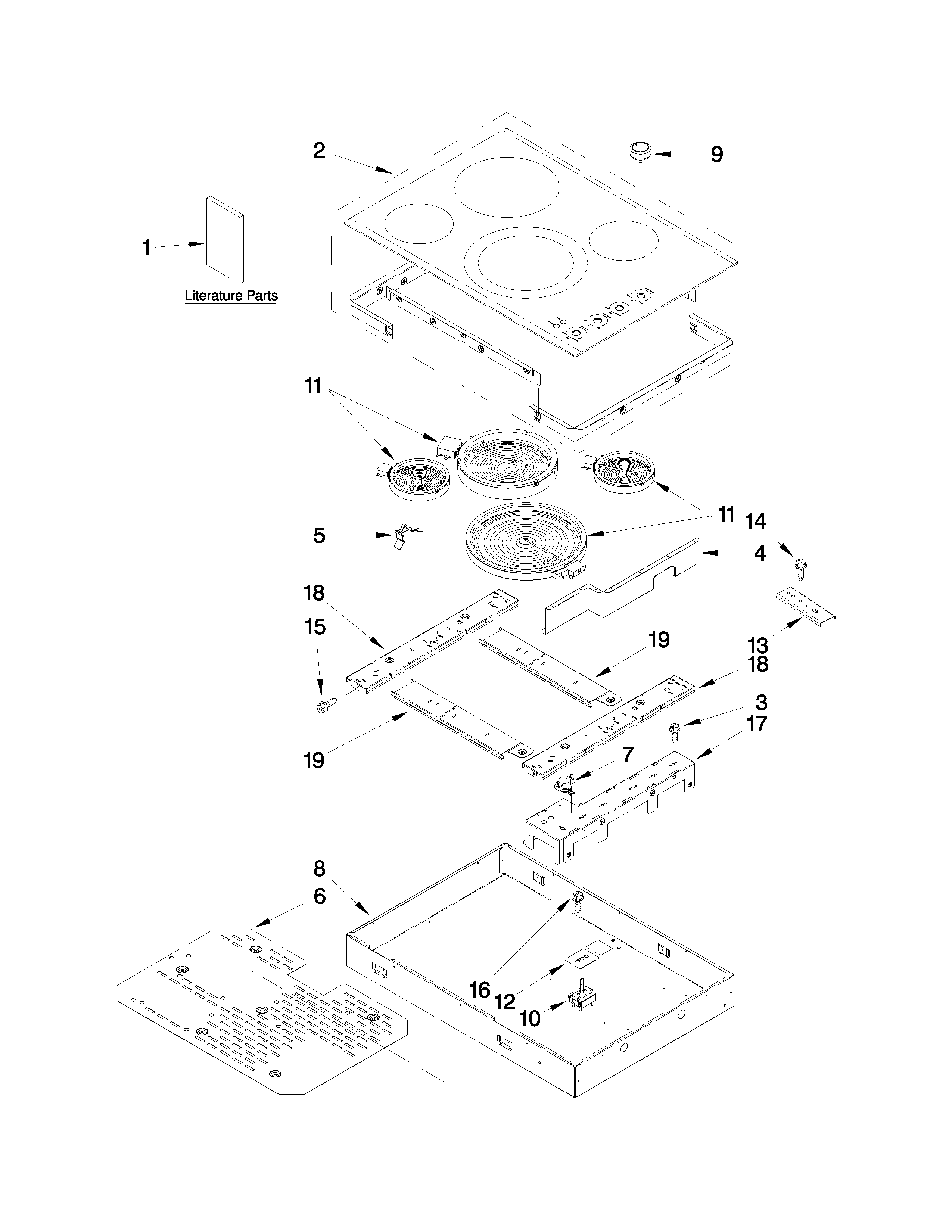 Cooktop parts