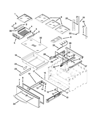 Shelf parts