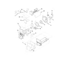 KitchenAid KFXS25RYBL4 icemaker and ice container parts diagram