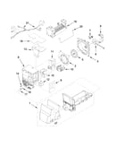 Icemaker and ice container parts