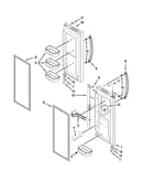 Refrigerator door parts
