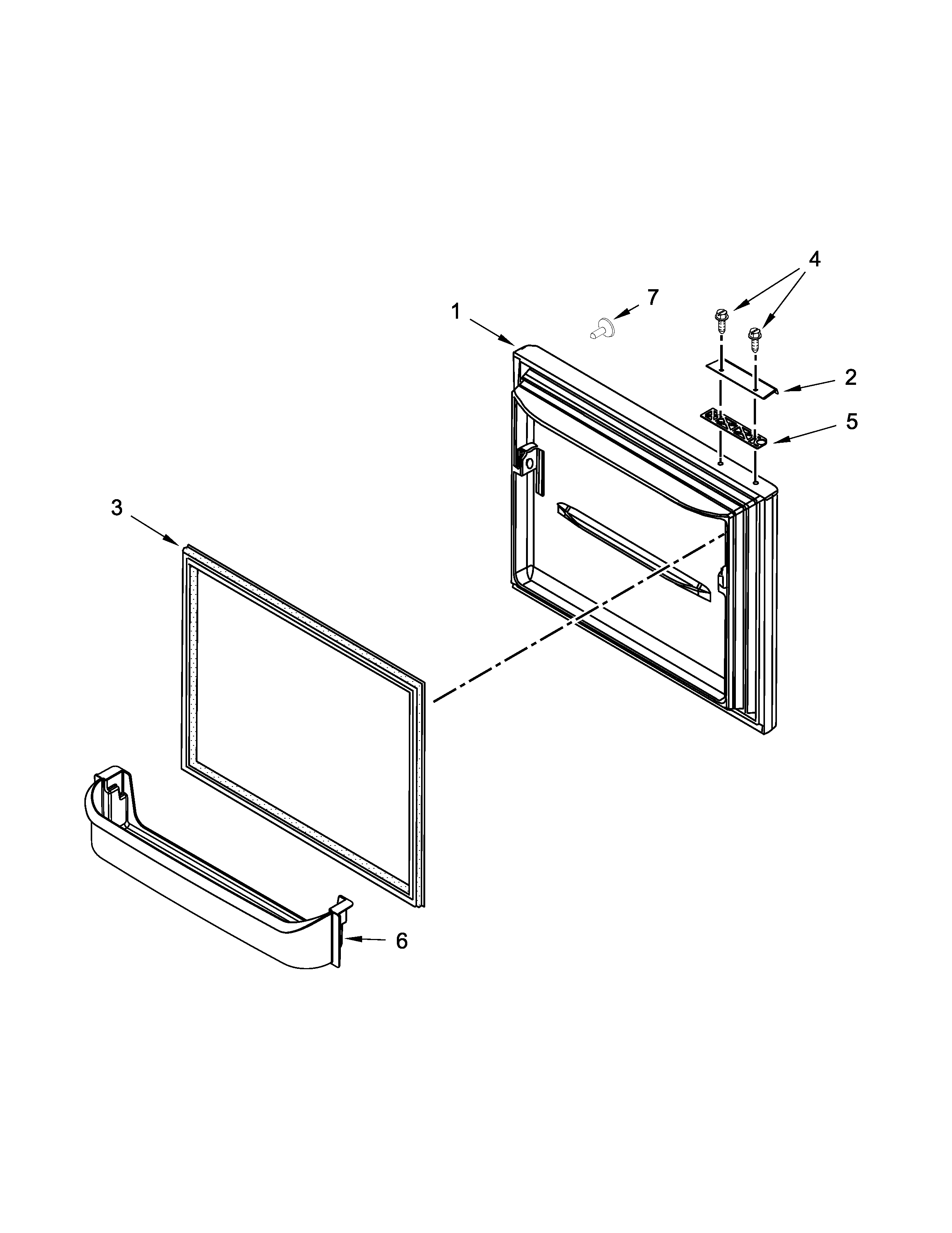 Freezer door parts