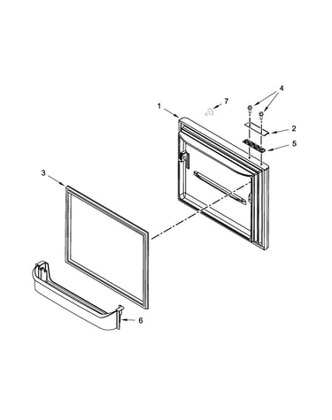 Freezer door parts