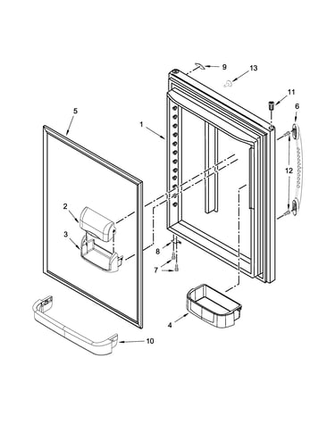 Refrigerator door parts